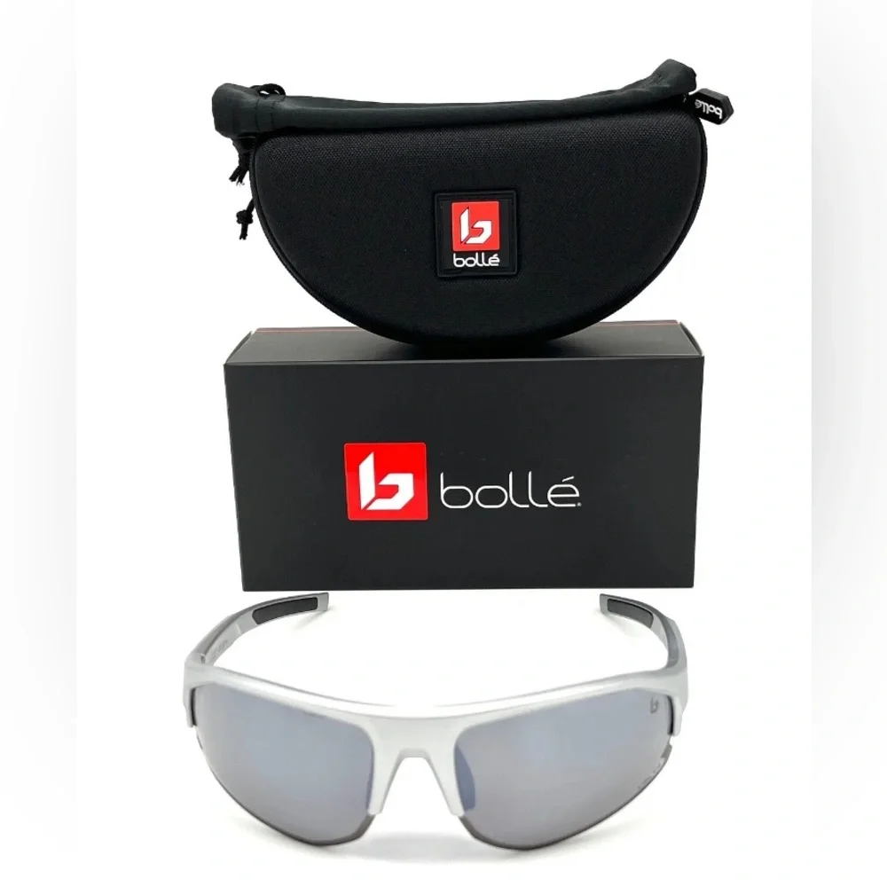 BOLLE BOLT 2.0 Silver Matte / Volt Cold White Polarized 67mm Sunglasses